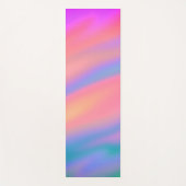 Trendy Unieke Roze Blauw groene abstracte golven Yogamat (Voorkant)