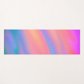 Trendy Unieke Roze Blauw groene abstracte golven Yogamat (Voorkant (horizontaal))