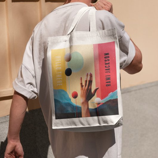 Trendy Unique Cool Kleurrijke Abstracte Naam Tote Bag