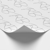 Trendy Unique Creative Monogram Initiaal Letters Cadeaupapier (Hoek)