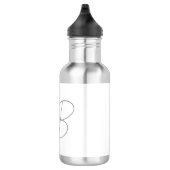 Trendy Unique Creative Monogram Initiaal Letters Waterfles (Rechts)