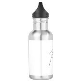 Trendy Unique Creative Monogram Initiaal Letters Waterfles (Links)