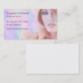 Trendy Unique Makeup Artist Business Cards Visitekaartje (Voorkant / Achterkant)