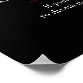 Trendy Unique Motivatie Leadership Tiger Poster (Hoek)