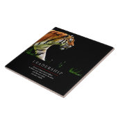 Trendy Unique Motivatie Leadership Tiger Tegeltje (Zijkant)