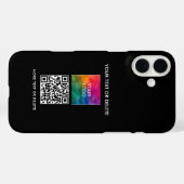 Trendy Upload uw eigen zakelijke Logo QR-code naar Case-Mate iPhone Case (Achterkant (horizontaal))