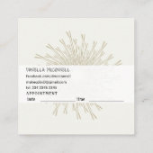 Trendy Upscale Hair Stylist Moderne SALON Bobby Pi Afsprakenkaartje (Achterkant)