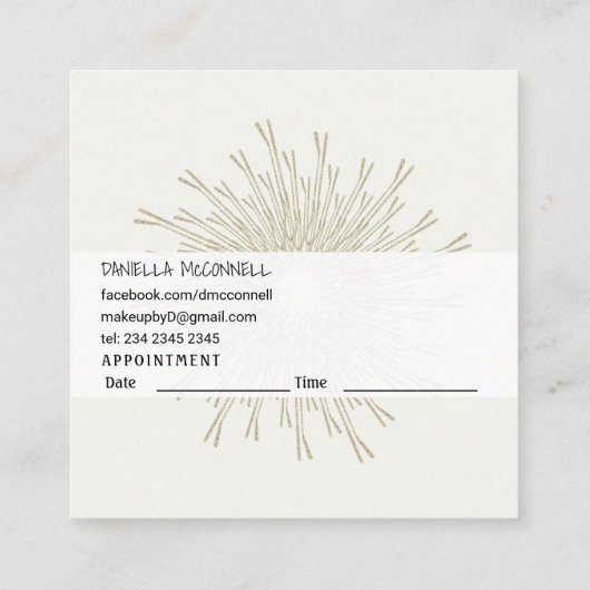 Trendy Upscale Hair Stylist Moderne SALON Bobby Pi Afsprakenkaartje (Achterkant)