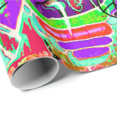 Trendy urban graffiti party cadeaupapier (Rol Hoek)