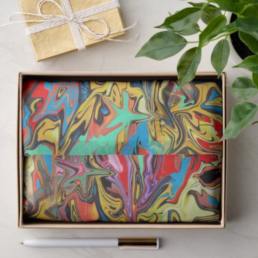 Trendy urban graffiti party tissuepapier (Geschenk)