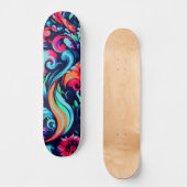 Trendy Urban Street Art Geïnspireerd Bloemen Skate Persoonlijk Skateboard (Voorkant)