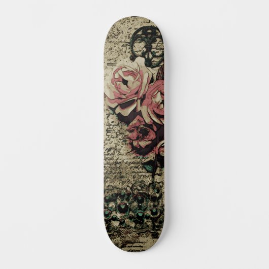 Trendy Urban Street Art Geïnspireerd Bloemen Skate Persoonlijk Skateboard (Voorkant)