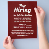 Trendy vacature Recruitment Adverteren Flyer (Hand)