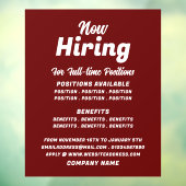 Trendy vacature Recruitment Adverteren Raamsticker (Vel 3)