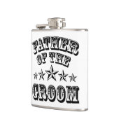 Trendy vader van de groomkolf heupfles (Links)