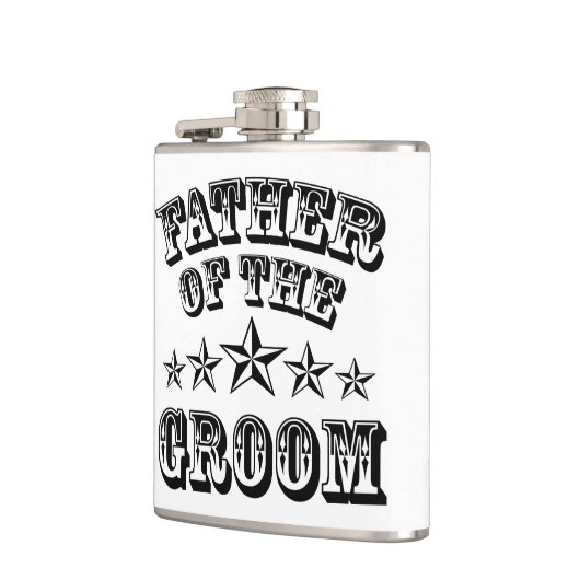 Trendy vader van de groomkolf heupfles (Links)