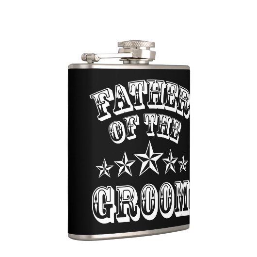 Trendy vader van de groomkolf heupfles (Rechts)