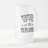 Trendy Vader van de Mok van de bruingeborste bier (Voorkant rechts)