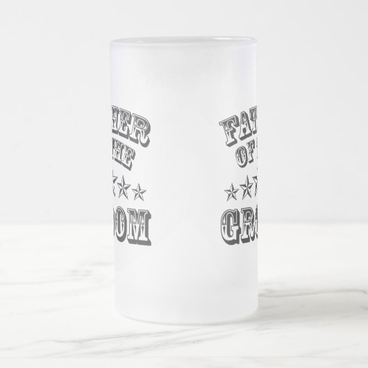 Trendy Vader van de Mok van de bruingeborste bier (Center)