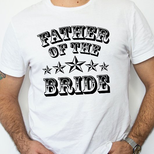 Trendy vader van het T-shirt met bride