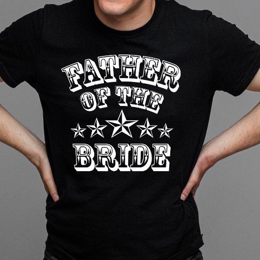Trendy vader van het T-shirt met bride