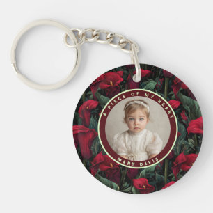 Trendy vadersdag cadeaus Calla lelies bloem Sleutelhanger