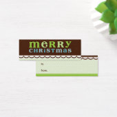 TRENDY VAKANTIE CADEAU LABEL :: candyfloss 3 Mini Visitekaartjes (Bureau)