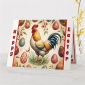 Trendy  vakantie Easter Collectie Kaart (Gele Bloem)