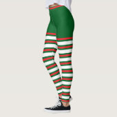  trendy vakantie elf groen wit rood leggings (Links)