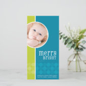 TRENDY VAKANTIE FOTOKAART :: Goodcheer 5 Feestdagenkaart (Staand voorkant)