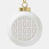 Trendy Vakantie Keramische Bal Ornament (Voorkant)