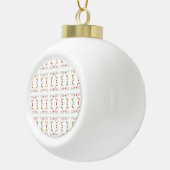 Trendy Vakantie Keramische Bal Ornament (Rechts)