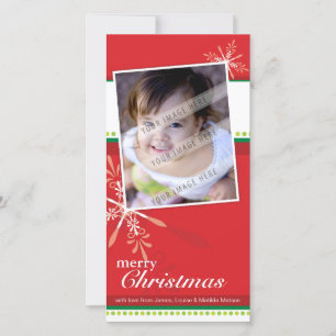 TRENDY VAKANTIE PHOTOCARD :: brightlyflaked 5P Feestdagenkaart