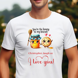 Trendy Valentijn Grappig Eten Liefde Cadeau Heren T-shirt