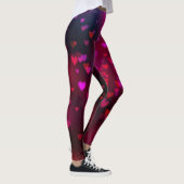 Trendy Valentijnsdag Bokeh Hearts Leggings (Rechts)