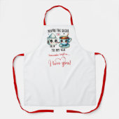 Trendy Valentine Funny Food Apron Personalized Schort (Voorkant)