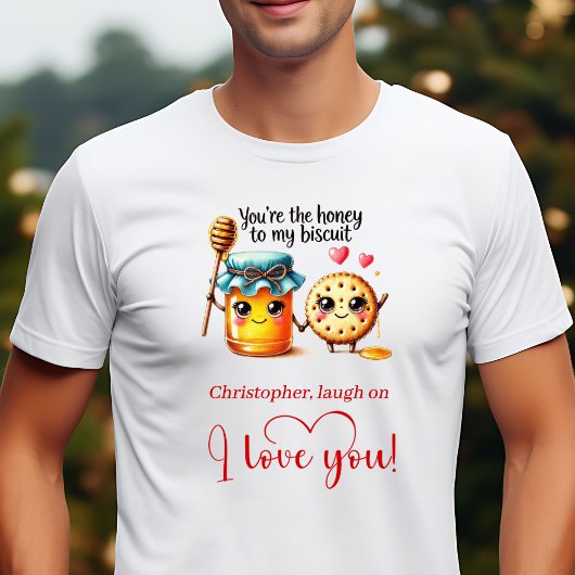 Trendy Valentine Funny Food Love Gift Men T-Shirt