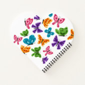 trendy van kleurrijke Butterflies Notitieboek (Achterkant)