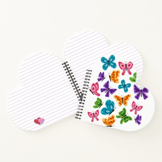 trendy van kleurrijke Butterflies Notitieboek (Binnen)