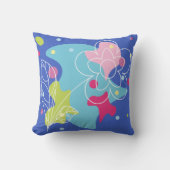 Trendy vectorpatroon van een zomerbloem in vlekken kussen (Voorkant)