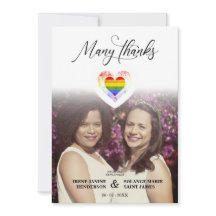 Trendy Veel Bedankt LGBT Rainbow Pride Heart Foto