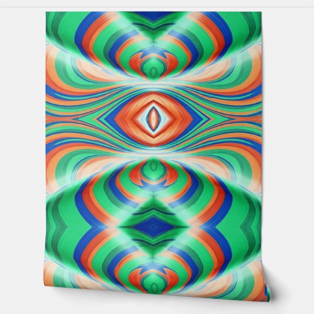 Trendy veelkleurig klassiek modern design behang (Afrollen)