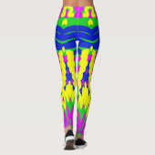 Trendy veelkleurige "Ratti_Creative_Arts" Leggings (Achterkant)