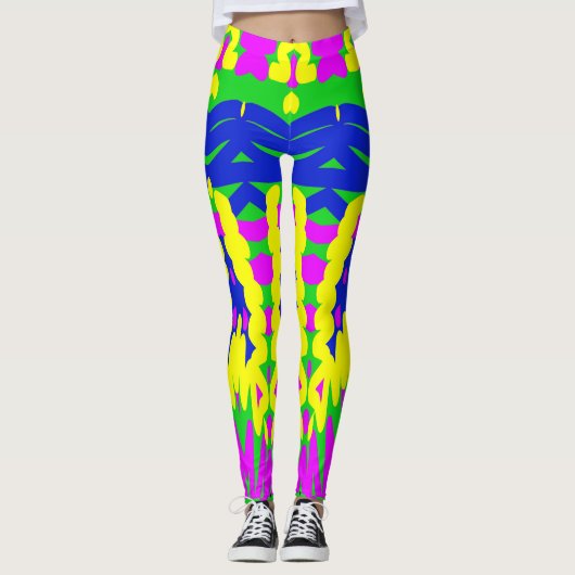 Trendy veelkleurige "Ratti_Creative_Arts" Leggings (Voorkant)
