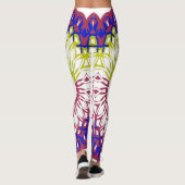 Trendy veelkleurige "Ratti_Creative_Arts" Leggings (Achterkant)