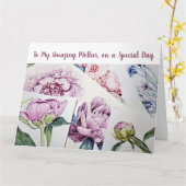 Trendy Verbazingwekkende Moeder Liefde Waterverf K Kaart (Gele Bloem)