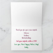 Trendy Verbazingwekkende Moeder Liefde Waterverf K Kaart (Binnen)