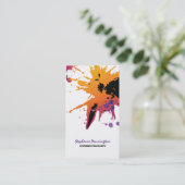 Trendy verfsplaatstcosmetolgist visitekaartje (Staand voorkant)