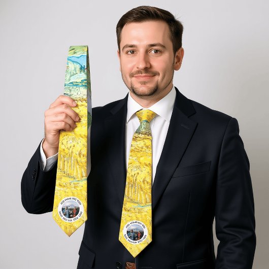 Trendy Verjaardag Vakantie Cadeau Aangepaste Fotot Stropdas