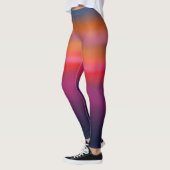 Trendy verloopstropdas Dye Paarse Oranje blauw bed Leggings (Links)